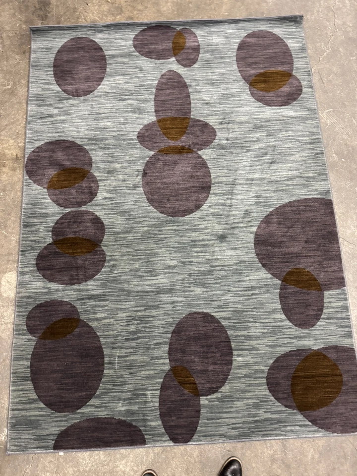 Karastan American Modern Coll. Calder-Quarry Blue 100% New Zealand Wool area rug - Image 1 of 4