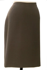 St John Strick Krepp gefüttert Bleistiftrock Schiefer Größe 16 Neu mit Etikett UVP $ 495 - Bild 1 von 1