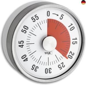 TFA Dostmann Analoger Timer Puck, 38.1028.10, Eieruhr, Küchentimer, mechanisch, - Bild 1 von 2