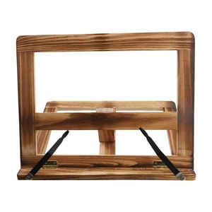 Faltbarer Rezeptbuch-Stand, Holzrahmen-LesebüCherregal, Tablet-PC-StüTzstan1004 - Afbeelding 1 van 7