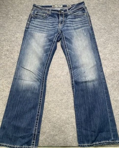 Pantalones de mezclilla BKE Carter 33R azul tiro medio bootcut lavado oscuro para mujer’s - Imagen 1 de 8
