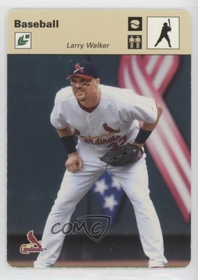 2005 Leaf Sportscasters Tan Batting Ball /35 Larry Walker #26 HOF - Image 1 of 2
