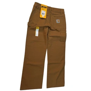 Carhartt Youth Boys Loose Fit Canvas Utility Bootcut Work Pants Size 7 NEW - Picture 1 of 11