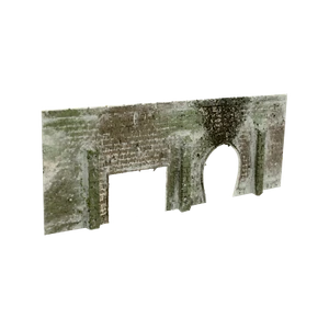 Tunnelportal Backstein, Spur N, gealtert, eingleisig, mit Straßentunnel - Bild 1 von 1