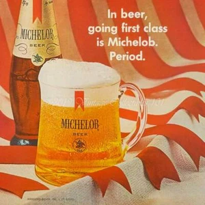 1967 Michelob Beer bottle glass best American brewer photo vintage print ad - Picture 1 of 2