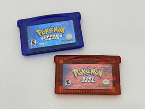 Pokemon: Ruby & Sapphire Version (Game Boy Advance, GBA) Authentic SAVES! - Picture 1 of 6