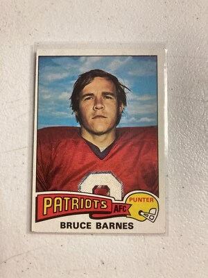 1975 topps football #129 bruce barnes new england patriots - Image 1 of 2