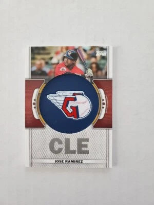 2023 Topps Series 1 Commemorative Team Logo Patch Jose Ramirez #TLP-JRA Relic - Image 1 of 2