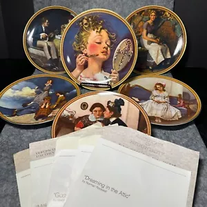 NORMAN ROCKWELL's Rediscovered Women - Lot of 6 - Knowles - 8.5" Plate Set - Picture 1 of 14