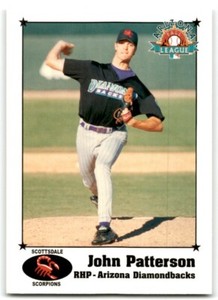 1999 ARIZONA FALL LEAGUE PROSPECTS JOHN PATTERSON ARIZONA DIAMONDBACKS #20
