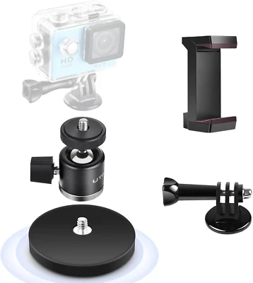 UTEBIT Kamera-Magnethalter Mit 360-Grad-Drehbarem Kugelkopf, Supermagnetischem 6