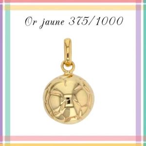 Pendentif ballon de foot, Or jaune 9 Carats. Réf: 396125 - Foto 1 di 2