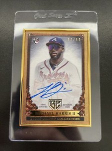 2023 Topps Chrome Gilded Collection Michael Harris II /50 Rookie Framed Auto RC