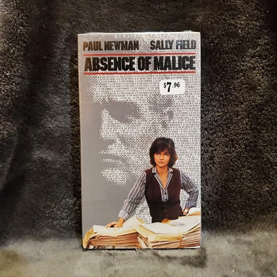 Absence of Malice (VHS)  - starring Paul Newman/Sally Field New & Sealed! - Image 1 of 4