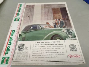 1945 DAIMLER UK Original Sales Advert - Imagen 1 de 2