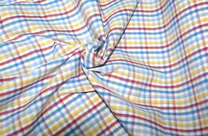 3m Lots -BROOKLYN Plaid Check Cotton Fabric, 152cm Wide, Light Weight - Picture 1 of 7
