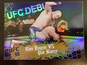 TOPPS UFC 2010 MAIN EVENT THICK GOLD TIM HAGUE DEBUT MMA CARD #121
