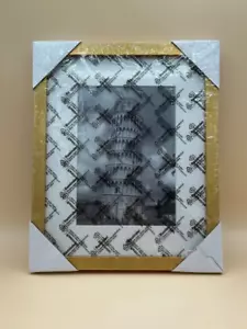 Marco de fotos Torre inclinada de Pisa 8x10 con adornos dorados - ¡NUEVO! - Imagen 1 de 5