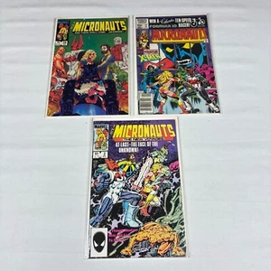 Lotto misto di 3 The Micronauts 37, 59, 2 fumetti Marvel - Foto 1 di 4