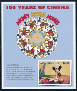 Disney Maldives - MNH Souvenir Sheet Mickey Movies #2194 (1996) - Picture 1 of 1