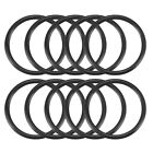 10 Pcs Black 24mm x 2mm Rubber Oil Resistant Sealing Ring O-Type Grommets