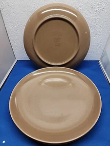 Russel Wright Casual China Iroquois Brown Dinner Plate 10" Set of 4 Plates - Picture 1 of 3
