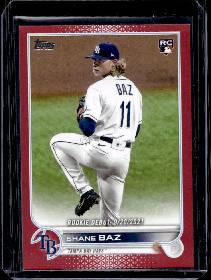 2022 Topps Update Shane Baz Mother's Day Pink Rookie Debut RC #45/50