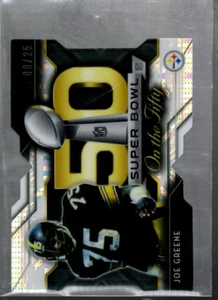 A1473- 2015 Topps Chrome Mini SB 50 Die Cuts Pulsar Refractor SBJG Joe Greene/25 - Picture 1 of 2
