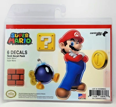 Super Mario 6 pack Tech Decals  Super Mario NINTENDO Controller Gear - Image 1 of 2