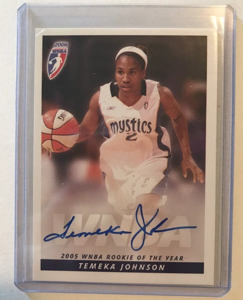 TAMEKA JOHNSON Washington MYSTICS Signed 2006 Rittenhouse WNBA Basketball Card - Image 1 of 2