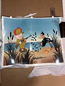 Daffy Duck And Elmer Fudd - FRIZ FRELENG ANIMATED CEL Masters Collection WB 1992 - Picture 1 of 9