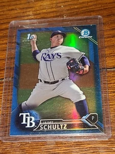 JAIME SCHULTZ 2016 Bowman Chrome Prospects Blue Refractor #BCP193 94/150 - Picture 1 of 2