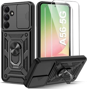 Coque Compatible Samsung Galaxy A56 5G + 2 Verres Trempés Lentille Coulissante - Zdjęcie 1 z 7
