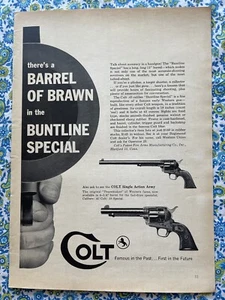 Vintage 1958 Colt Buntline Special Print Ad Single Action Army - Picture 1 of 7