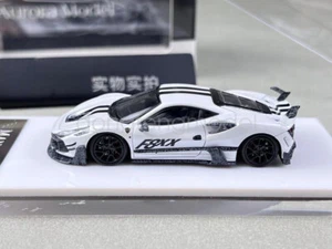 Aurora 1:64 Scale For White F8xx Tributo Mansory Sports Model Diecast Metal Car - Picture 1 of 6