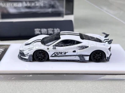 Aurora 1:64 Scale For White F8xx Tributo Mansory Sports Model Diecast Metal Car - Image 1 of 4
