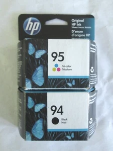 GENUINE NEW HP 94/95 (C8765WN/C8766WN) Black Color Ink Cartridges EXP May 2022 - Picture 1 of 2