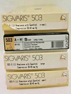 Manguito Sigvaris 503 con o sin guantelete compresión 30-40 mmHg - Imagen 1 de 7