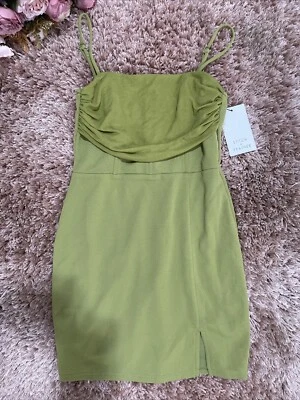 Mini Vestido Corsé de Malla Kiwi Verde Fiesta Mujer Talla Pequeña Foto 1 de 4