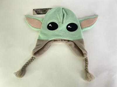 Disney Star Wars Baby Yoda Grogu унисекс Kids лапландский Beanie шляпа крышка уши новый - Изображение 1 из 4