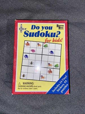 Do you Sudoku? for kids University Games 2005 Strategy fun Puzzle card games NEW - Image 1 of 2