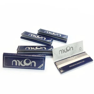 10 folletos de papel de liar para cigarrillos azul luna nueva 1/4 pulgadas 77*45 mm 400 hojas - Imagen 1 de 5