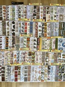 Joblot 100 Card making Mixed Topper A4 sheets, All Die Cut, New