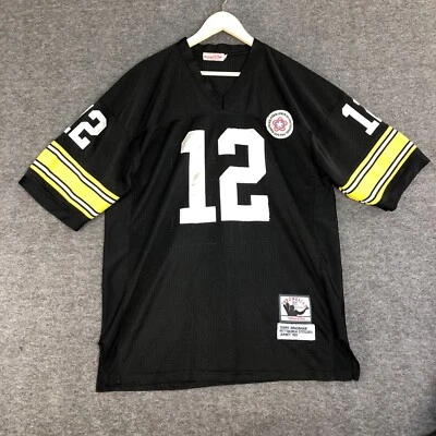 Camiseta Terry Bradshaw 52 Pittsburgh Steelers 1982 Mitchell & Ness Bicentenario Foto 1 de 4