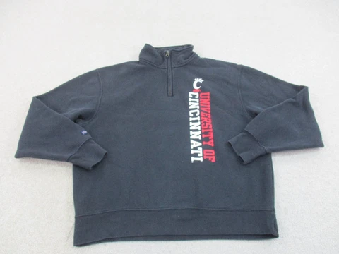 Cincinnati Bearcats Sweater Adult Large Black Red Football Sweatshirt Mens A98 * Cover