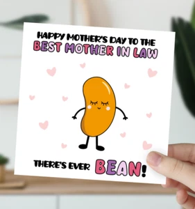 Mother in Law on Mothers Day Card Funny Bday Card Humour Rude Joke Men WU - Picture 1 of 3