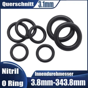 O Ringe Dichtringe Ø3.8-343mm Schnurstärke 3.1mm NBR 70 Dichtring Nitrile Rubber - Picture 1 of 15