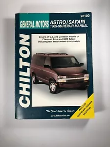 Chilton General Motors Astro & Safari 1985-96 Repair Manual 28100 1997 - Imagen 1 de 6