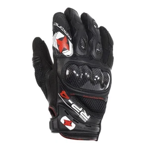 Oxford RP-4 Short Summer Motorcycle Leather Gloves Tech-Black Black - RP-4 - Picture 1 of 3