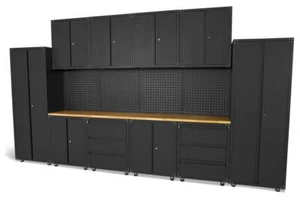 Modulares Arbeitsplatzsystem 16 teilig Werkstattschrank Werkstatteinrichtung - Bild 1 von 17